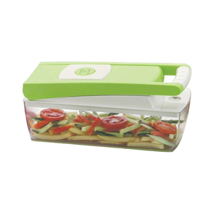 Cortador de verduras y frutas multifuncional 13 en 1, rebanador, picador, rallador y picador con pelador con botón pulsador - Product Image 3
