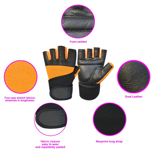 Custom Logo Sport Workout Fitness Weight <b>Lifting</b> <b>Gloves</b> Half Finger Unisex Powerlifting <b>Gloves</b> - Product Image 5