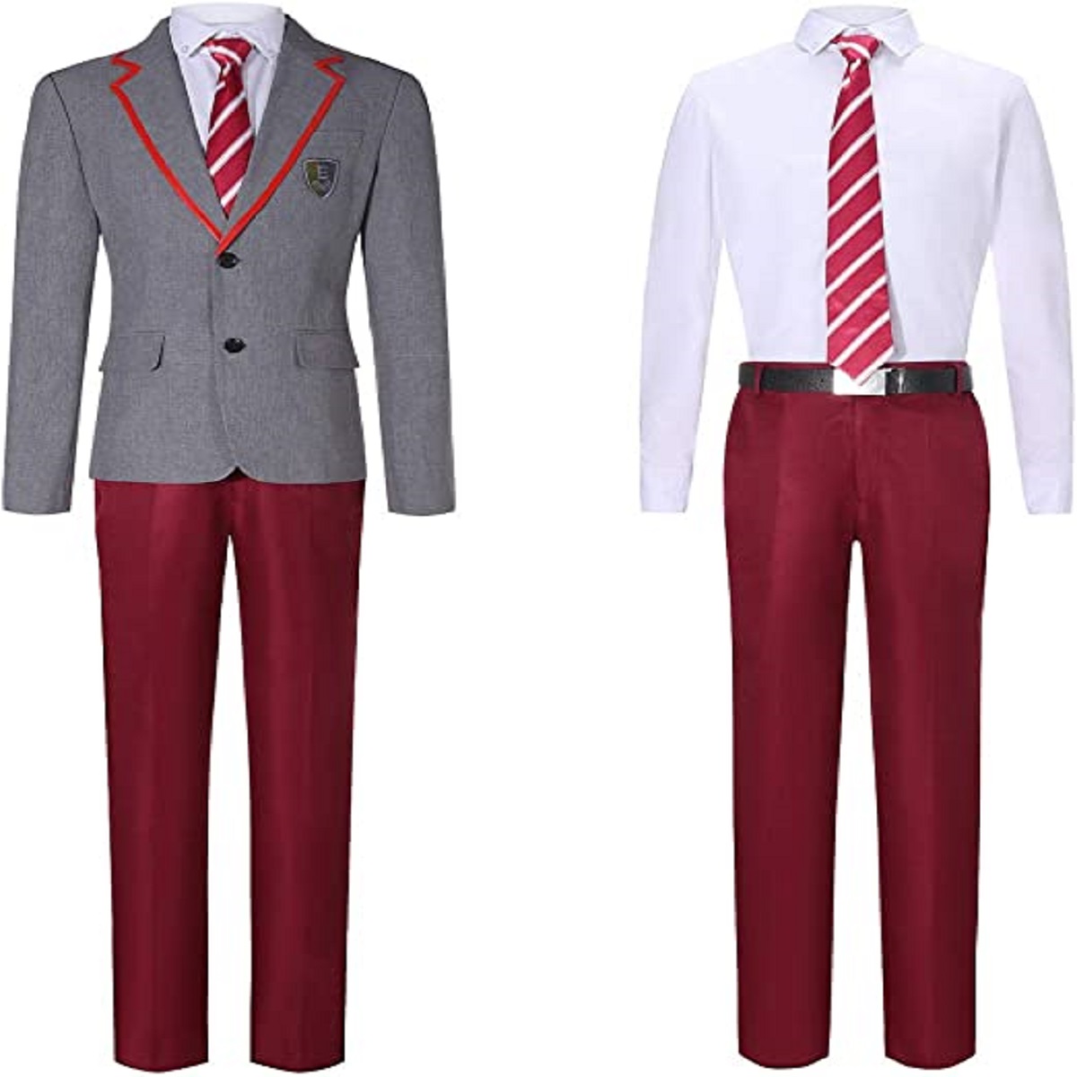 Costume da uomo di qualità Premium School Boy Uniform Academia Mens Casual Outfit