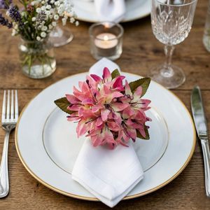 Premium Lilies Flower Napkin Ring Handmade Wedding <b>Table</b> Decor Color variation Decor Design Sustainable <b>Table</b> Decor - Product Image 3