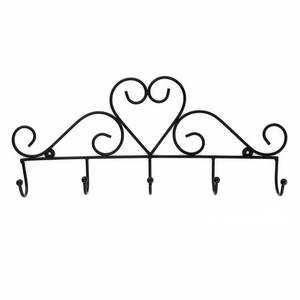 Design simple crochet mural noir crochet mural polyvalent haute qualité antirouille manteau de poudre naturelle finition prix usine - Product Image 2