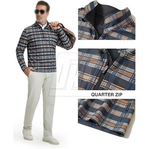 เสื้อแจ็คเก็ตซับลิเมชั่นแบบซิปครึ่งตัวสำหรับผู้ชาย ระบายความชื้น เสื้อแจ็คเก็ตซับลิเมชั่นแบบซิปครึ่งตัวทรงทันสมัย - Product Image 3