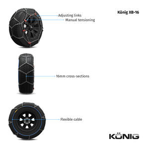 Cadenas de Nieve Konig XB-16 247 - Product Image 4