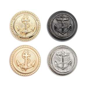 Custom Engraved Gold Logo <b>Metal</b> Dome Shank <b>Button</b> High Quality for Denim Clothing with Brand Logo - Product Image 2