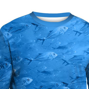 Vente en gros de maillot de pêche à sublimation à séchage rapide t-shirts de protection UV hommes Upf 50 + chemises de pêche à manches longues pour adultes - Product Image 4