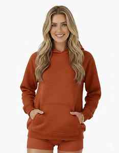 เสื้อกันหนาวมีฮู้ดแบบสวมหัวสำหรับผู้หญิงเสื้อผ้า100% สเวตเชิ้ตมีฮู้ดไซส์ใหญ่พิเศษเสื้อผ้าสตรีทแวร์ผ้าฝ้าย - Product Image 1