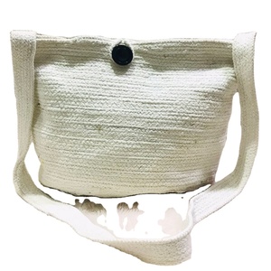 Bolsos De yute de algodón hechos a mano para mujer, bolsas de playa de verano de yute artesanal - Product Image 1