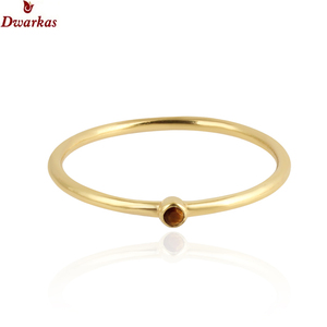 Elegante anillo de piedras preciosas de ojo de tigre de Plata de Ley 925 chapado en oro de alta calidad clásico superventas para fiestas de boda fábrica - Product Image 2