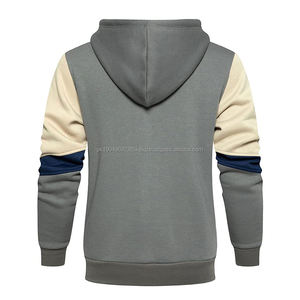 Sudadera con Capucha Deportiva Personalizada de Alta Calidad para Hombre, 100% Algodón, Nueva, Transpirable, con Cierre, Antiencogimiento, Altamente Recomendada para Venta al por Mayor - Product Image 3