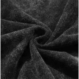 Vintage Heavyweight 100% Cotton <b>Drop</b>-Shoulder Oversize T-Shirt <b>Acid</b> Wash Black Long Length Light Bamboo Knitted Plus Size Tops - Product Image 4