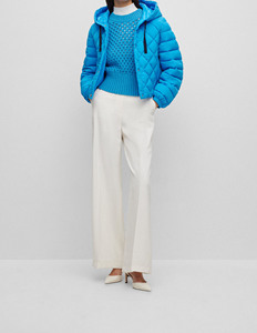 Veste d'hiver chaude en nylon manteaux respirants avec cordon de serrage et logo personnalisé prix bon marché - Product Image 3