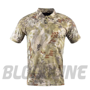 Polo de Manga Corta para Hombre Bloodline, Color Sólido, Tejido Transpirable, Corte Regular Informal, Azul Marino - Product Image 4