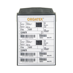Portaetichette Magnetici A4 Verticali Grigio Scuro con Aletta Protettiva Confezione da 10-SD2M/4211-06 - Product Image 1