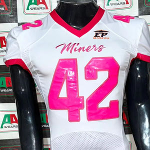 Maillot de football américain maillot de fan parent sublimation broderie grande taille support personnalisé Fabricant d'usine Pakistan - Product Image 1