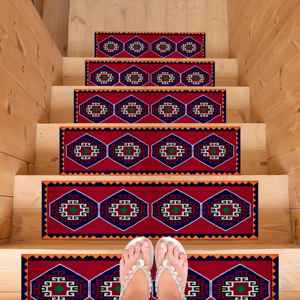 พรมพิมพ์ลาย-เสื่อทอมือตกแต่งตุรกีสำหรับการเน้นบ้านพรมขั้นบันได - Product Image 1