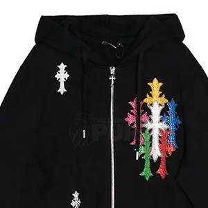 Sudadera con Capucha Personalizada de Alta Calidad para Hombre, con Pedrería, Estilo Casual, Talla Personalizada - Product Image 6