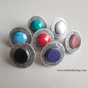 Artisan Crafted Adjustable Tribal Rings Bohemian Style Handmade Jewelry for Resale and Bulk <b>Supply</b> - Product Image 3