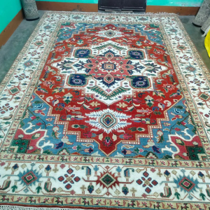 Alfombra antigua de lana anudada a mano de alta calidad Hariz Blizzard Diseño abstracto persa de nuevo diseño 9x12 8x10 Juegos de alfombras bajas - Product Image 1