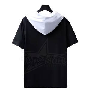 Hombres Casual Sudaderas con capucha Camiseta Tela de algodón Slim Fit OEM Logo Impresión al por mayor Proveedor - Product Image 2