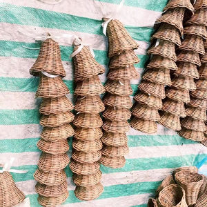 กระดิ่งหวายคริสต์มาสทำมือตกแต่งวันหยุดตามธรรมชาติเป็นมิตรกับสิ่งแวดล้อม - Product Image 1