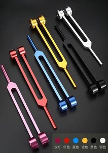 Tenedor de afinación médico de aleación de aluminio Rosa Surtechs, juego de curación con sonido de 128 Hz con bolsa individual, herramienta de terapia de Chakra - Product Image 3