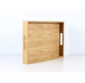 Plateau de rangement en bois fait main pour table basse et décoration de salon - Product Image 1