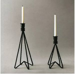 Bougeoir en métal à breloques vintage Détails classiques pour une ambiance de maison romantique Arrangements de table de fête élégants pour Noël - Product Image 3