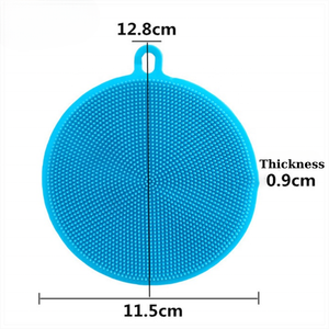 แผ่นล้างจานซิลิโคนแบบนำกลับมาใช้ใหม่ได้แผ่นล้างจานปลอดภัยทนความร้อนและปราศจากสาร BPA - Product Image 6