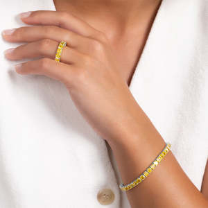 Pulsera de tenis Helia, joyería de moda - Product Image 3