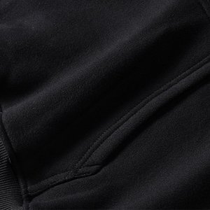 Sudaderas con capucha para hombres Sudadera grande y alta con cordón Sudadera Algodón Casual Loose Fit Sudaderas con bolsillo Negro 4XL - Product Image 2