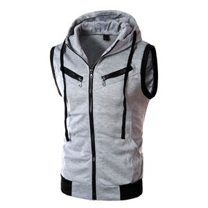 New Fashion Style Winter Wear <b>Hoodies</b> Lightweight Cheap Price Breathable <b>Men</b> <b>Sleeveless</b> <b>Hoodies</b> - Product Image 4