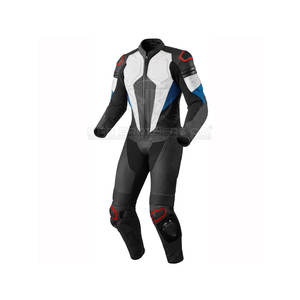 Traje de cuero para motocicleta con armadura de cuerpo completo y diseño de carreras para una máxima protección Traje de cuero para motocicleta profesional - Product Image 3
