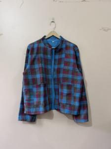 Chaqueta Kantha Hecha a Mano, Estilo Vintage, Camisa de Algodón Cosida a Mano, Estilo Boho - Product Image 2