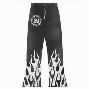 Conjunto de Sudadera y Pantalones Deportivos Acampanados Personalizados de Glory Streetwear, con Estampado 3D Puff, Lavado Ácido y Efecto Desgastado por el Sol para Hombre - Product Image 4