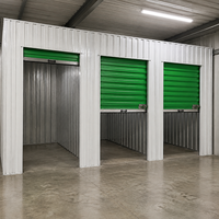 Casier de rangement autonome moderne pour intérieur, garantie d'un an, portes à volets verts, cloisons modulaires, pour écoles, entrepôts et auto-entreposage