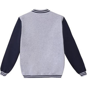 Vestes universitaires pour hommes, vente en gros de vestes universitaires, logo personnalisé, veste universitaire unie pour hommes, respirante, téléchargée par Dress Sports - Product Image 2