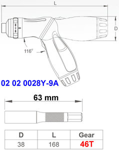 Swrivel ชุดไขควงจับปืนพก9ชิ้น, ชุดไขควงด้ามแม่เหล็กพร้อมที่จับบิต1ชิ้น - Product Image 5