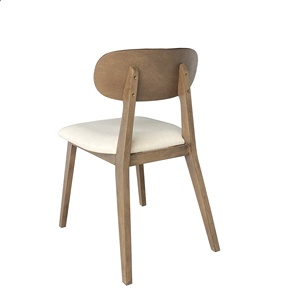 Silla de comedor de cocina de muebles modernos de habitación de tela de madera de roble de MOQ bajo - Product Image 4