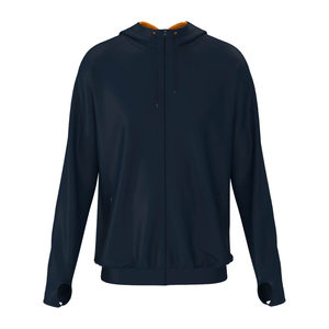 Sun Protection <b>Hoodie</b> Unisex Training Navy <b>Orange</b> - Product Image 3