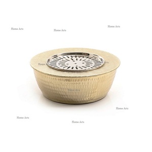 Aluminium Gold Color Dallah Heater Premium Quality Customized Size Tea <b>Pot</b> Heater for Wholesale Supplier - Product Image 1