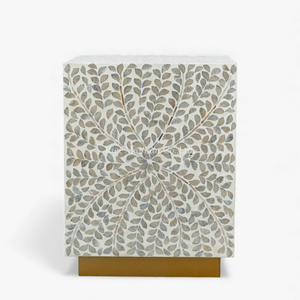 Taburetes Artesanales de Nácar, Elegantes Muebles de Asiento con Incrustaciones de Concha para Decoración de Interiores de Apartamentos - Product Image 1