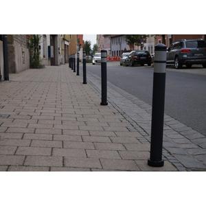 City-Poller con testa piatta, elastico e accessibile, Ø 80 mm - Product Image 1