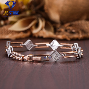 Labstone 0.765 TDW แหวนเพชรสีโรสโกลด์ประดับเพชรที่มีเสน่ห์ได้รับการรับรองจาก EF-VS สี IGI สำหรับงานเลี้ยงงานแต่งงานของขวัญ - Product Image 3