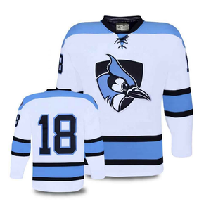 Camiseta larga de hockey para hombre de alta calidad, Conjunto de camiseta de hockey sobre hielo bordada por sublimación con logotipo personalizado OEM transpirable al por mayor - Product Image 1