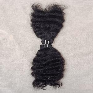 Vente en gros d'extensions de cheveux indiens Remy alignés avec des cuticules vierges brutes à double tirage à bas prix - Product Image 3