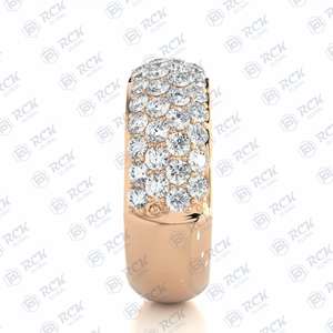 5.10 TCW Brilliant Cut Half Eternity Moissanite <b>Split</b> Shank Celtic <b>Ring</b> Women's Anniversary Birthday Party Jewelry Wedding Gift - Product Image 6