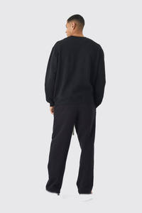 100% Baumwolle Großhandel Custom Streetwear Blank Übergroße Casual Sweatshirts mit Rundhals ausschnitt Atmungsaktive Hoodies für Männer - Product Image 2