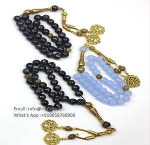 JResinTasbeeh Tasbih 33 perles turquoise prière chapelet pierre musulman chapelet tasbeeh compteur bijoux Inde exportateur - Product Image 3