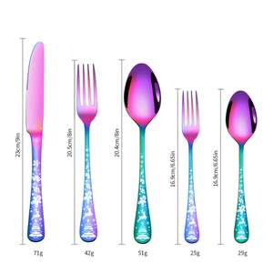 Karishma 25pc Cutlery <b>Set</b> with Stand Master Spoon Fork & Tea Soup Spoon for Kitchen Dining & Table Dinnerware <b>Sets</b> - Product Image 3