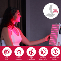 Appareil de luminothérapie LED SunPlus pour usage domestique, machine de soin du visage 300W, lumière rouge infrarouge, panneau à double puce 660nm 850nm